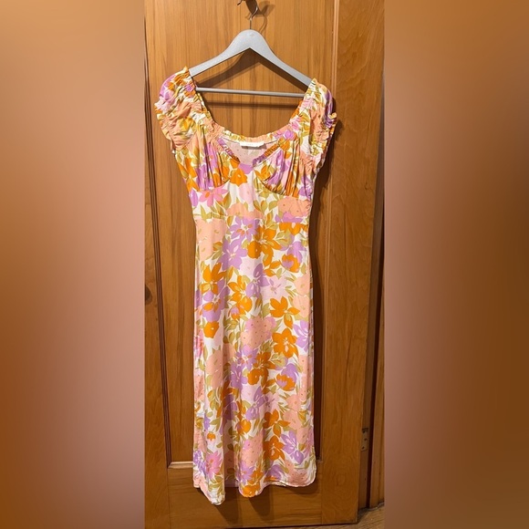 Lush Midi Floral Dress – Size Small - Picture 3 of 11